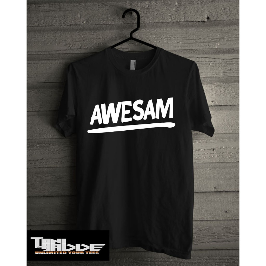 Kaos AWESAM. Kaos Combed. Kaos Custome. Kaos Distro Pria