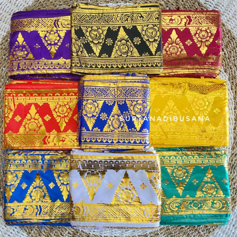Ider ider selendang prade bali meteran | Kain prade emas