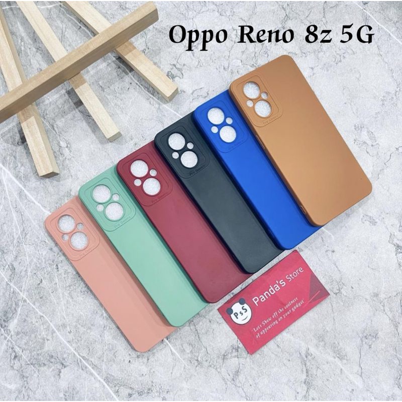 Softcase Pro Camera Oppo Reno 8z 5G Candy Case Full Color 3D Silikon TPU