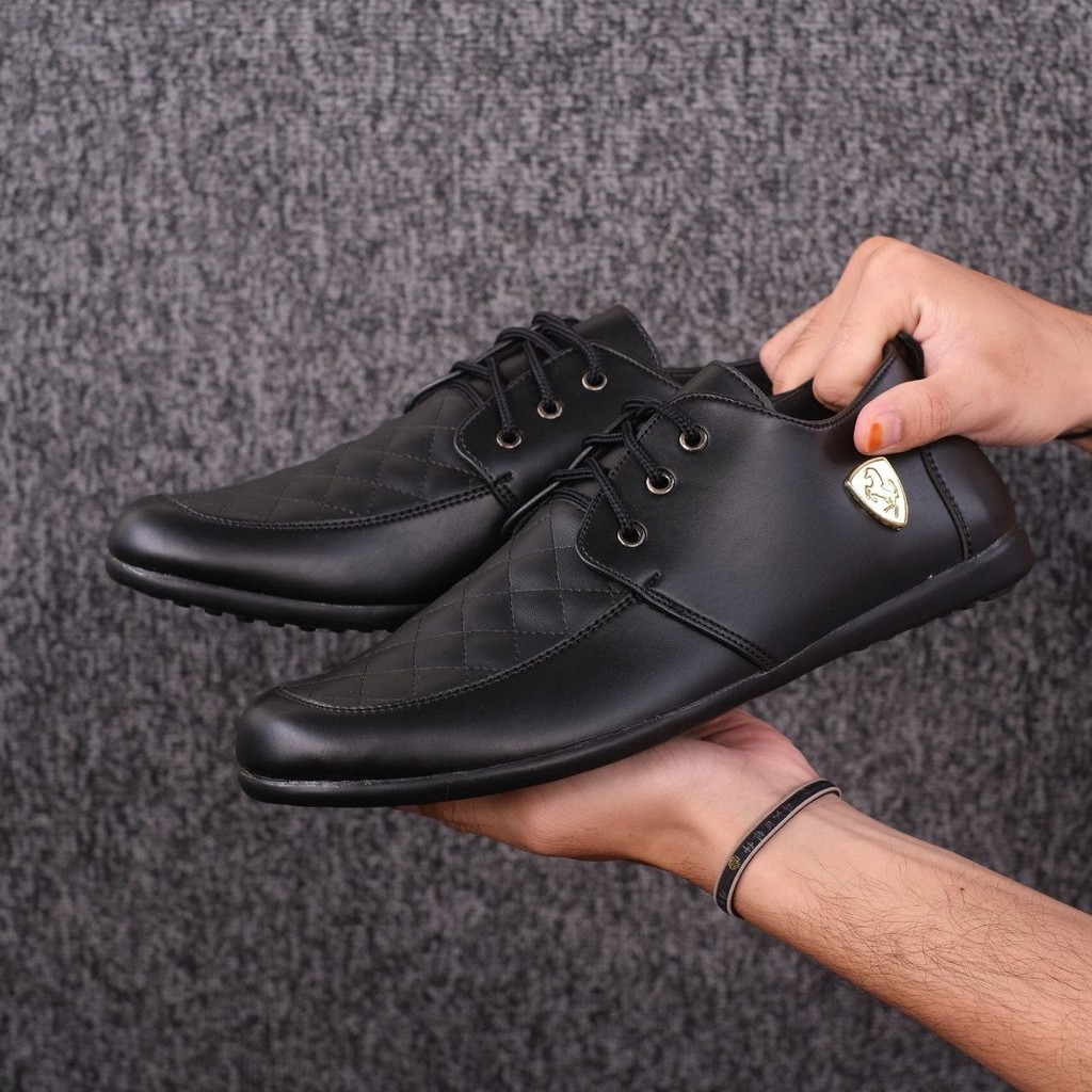 FRRI x CRS - SepatuFormal Pantofel Pria Resmi Formal Tali Hitam Brown Kantor Kuliah Kondangan Kerja