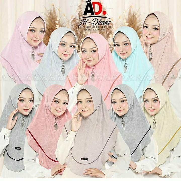 HIJAB JILBAB INSTAN PET ANTEM DAILY HIJAB JERSEY KATRINE AMIRA KHIMAR BY AL-DHANS