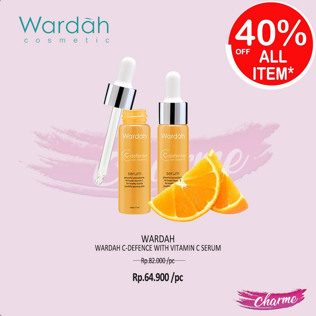 (READY & ORI) Wardah C-Defense With Vitamin C Serum - 17ml