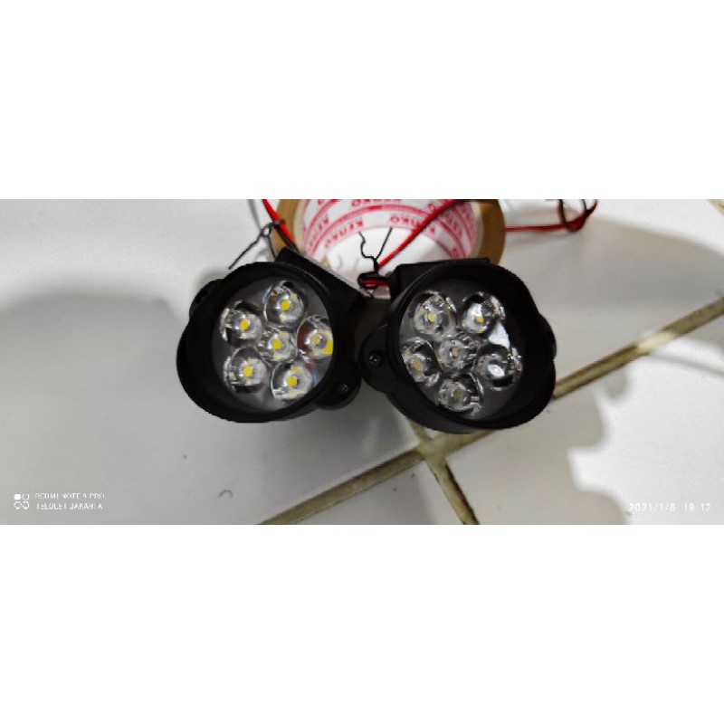 modul led kilat pesawat 2 chenel + 2 buah lampu dc 12 volt