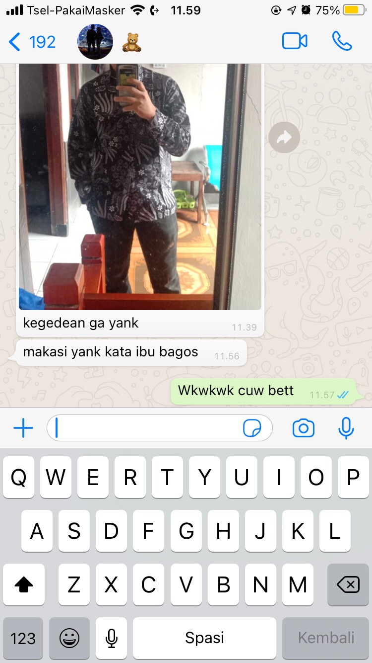 Batik Pria Size M L Xl Xxl  Bswart Batik Hrb026 Kenongo Hem Panjang Padi