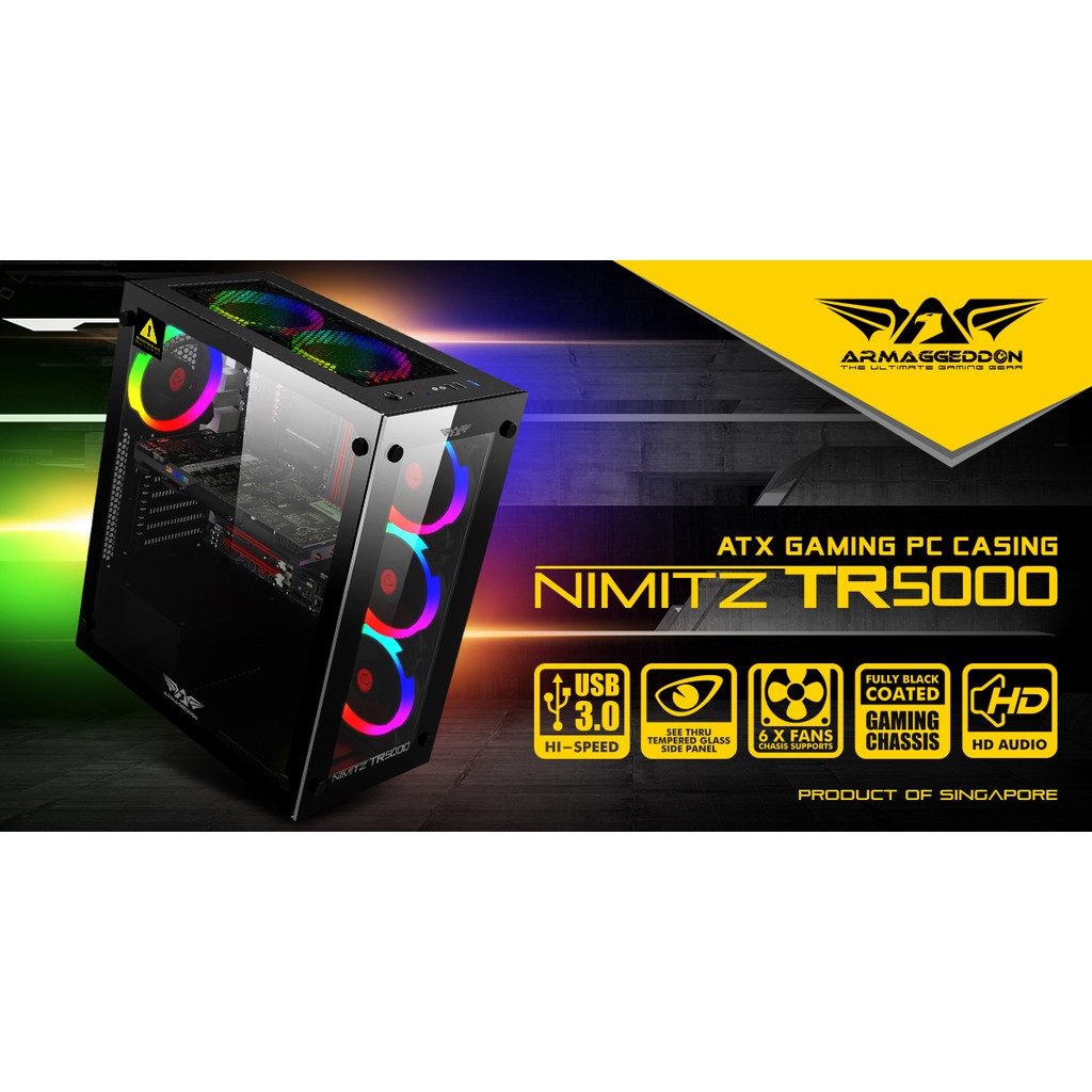 ARMAGGEDDON NIMITZ TR5000 - ATX GAMING PC CASING
