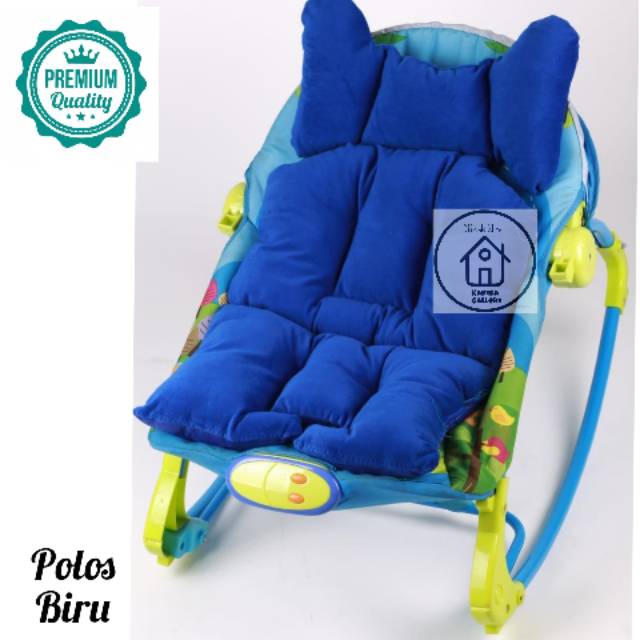 ALAS STROLLER UNIVERSAL STROLLER/ALAS CAR SEAT/ALAS BOUNCER BÀBY MOTIF POLOS BIRU