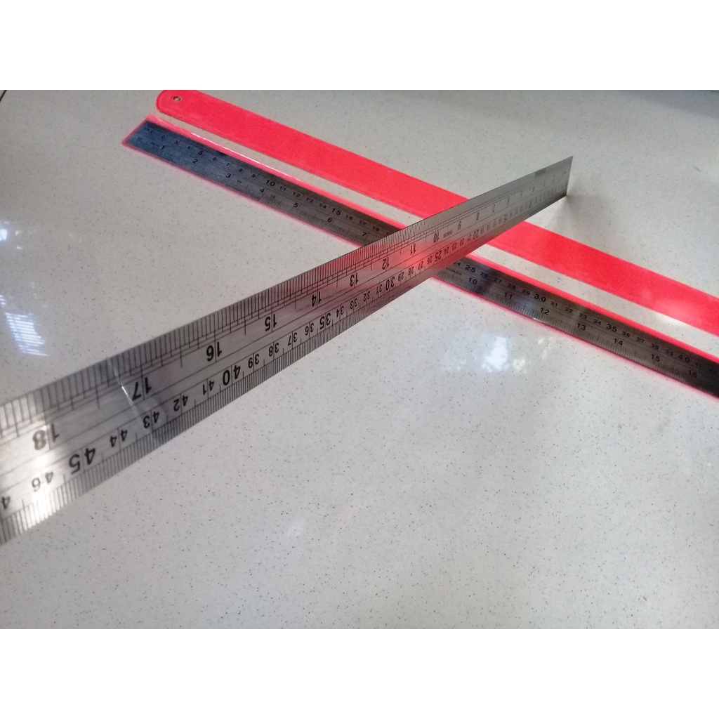 Penggaris Besi 60 cm Stainless Steel Ruler