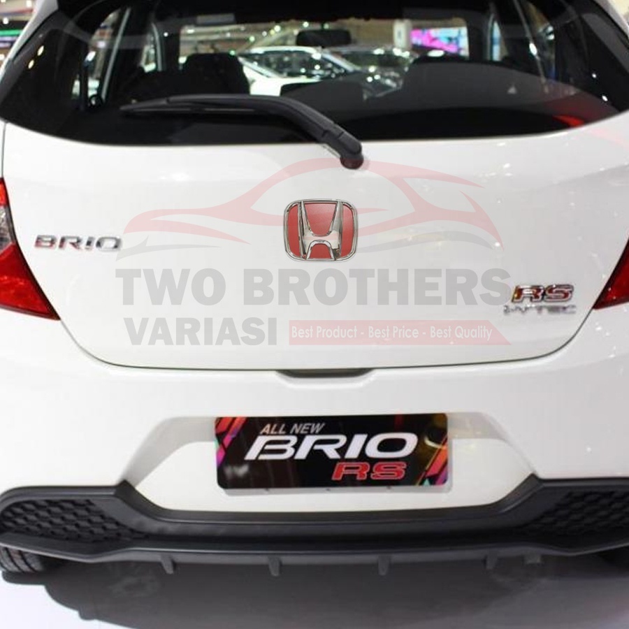 Logo Emblem Mobil HONDA BRIO ALL NEW 2018 - 2021 MERAH (Belakang)