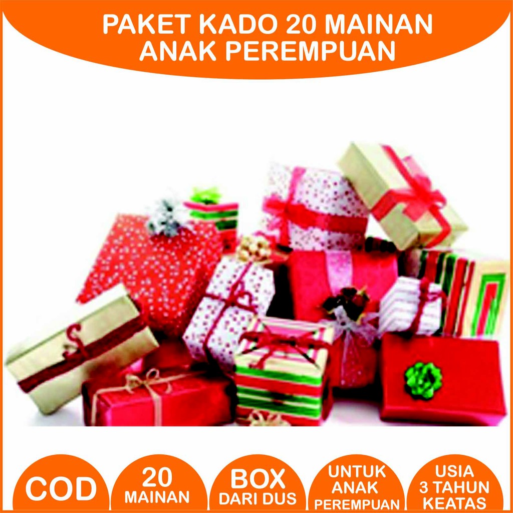 Paket kado  20 macam  mainan anak hadiah ultah untuk anak 