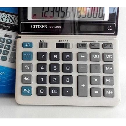 

✤ Kalkulator Citizen SDC 868L 12 Digit 2 Power ✺