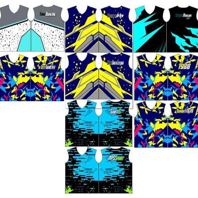 Kaos full printing desain suka suka