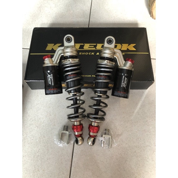 skok KATECOK XTREME 320 TITANIUM AS BLACK RED CLICK plus anting bisa buat nmax