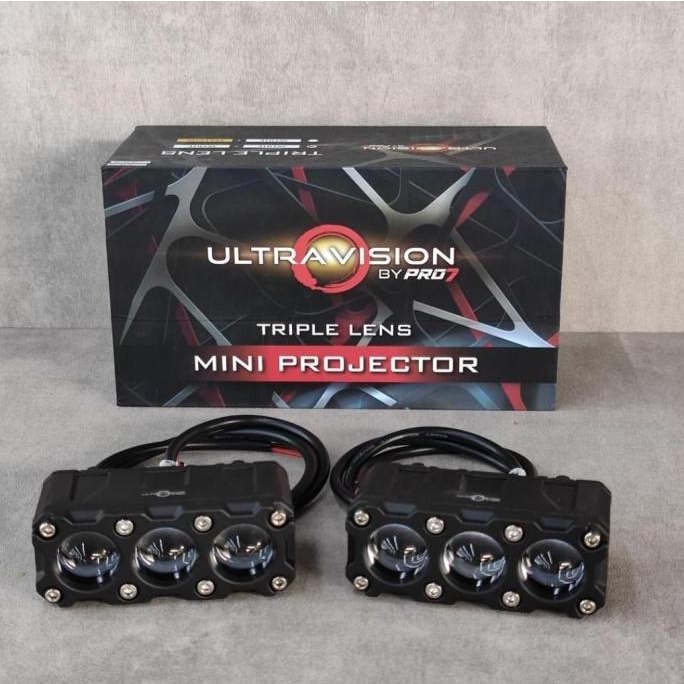 Mini projie pro7 triple lens / 3 lensa ultravision by pro7 .