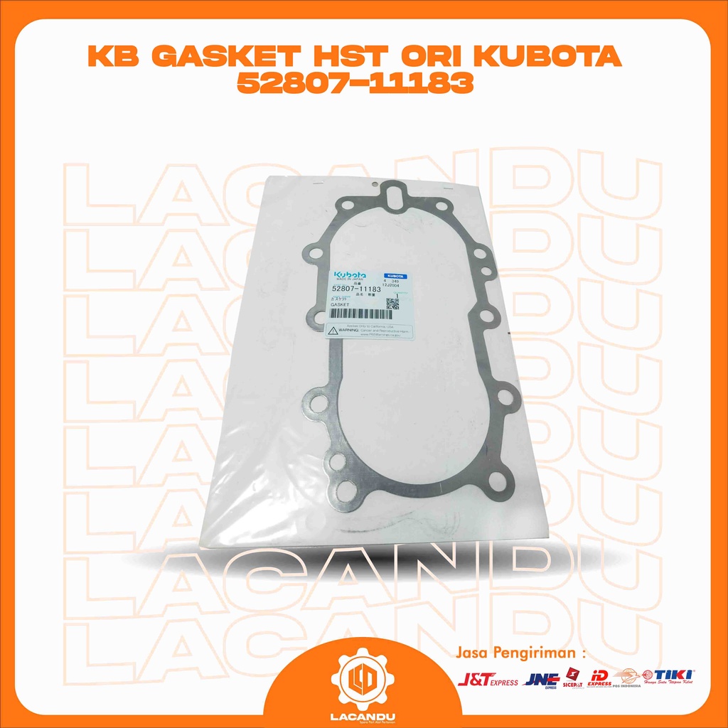 KB GASKET HST ORI KUBOTA 52807-11183 for COMBINE HARVESTER LACANDU PART