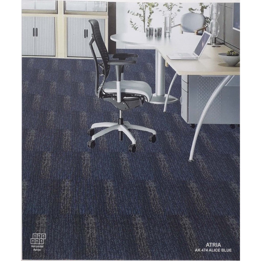 Karpet Tile Atria Plank 50cm x 50cm - AK 474 Alice Blue