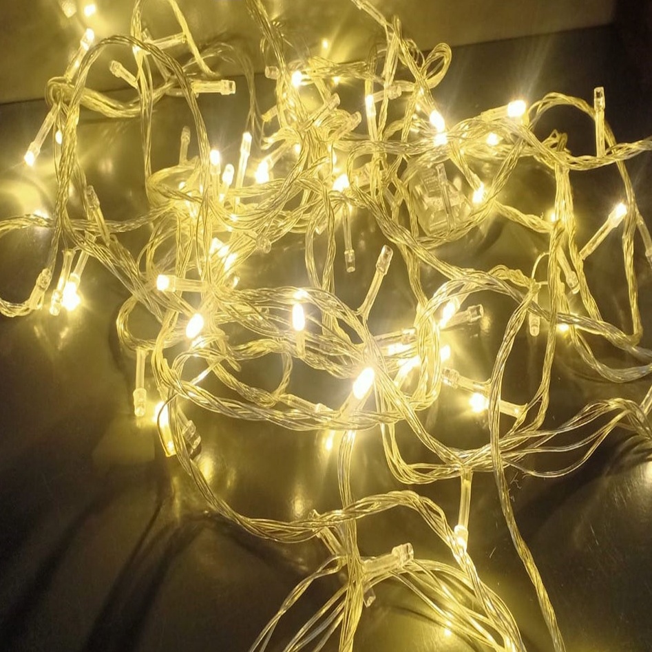 LAMPU TUMBLR 100 LED Light / Lampu Seri 8 Meter Hias Dekorasi Kamar Hiasan Natal Tumbler Lamp Kelap 