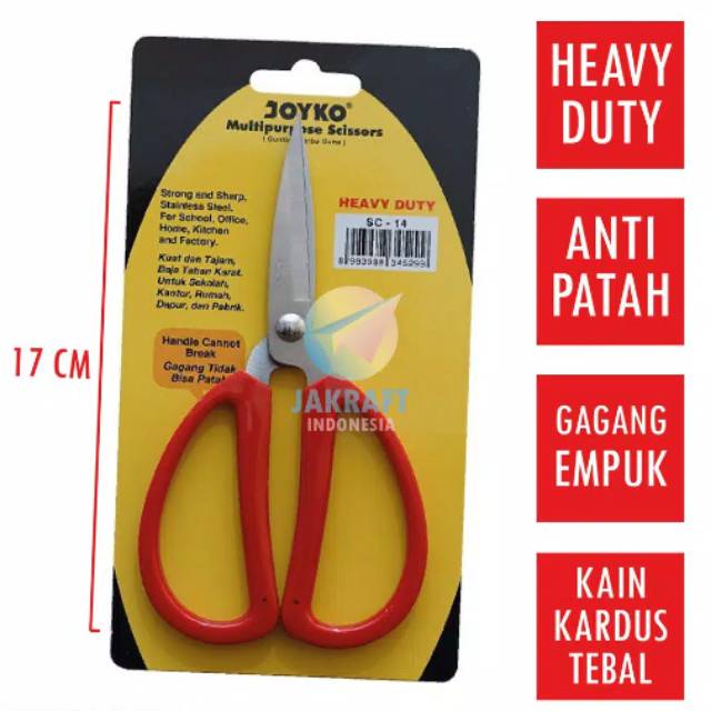 

Gunting joyko serbaguna SC 14 heavy duty