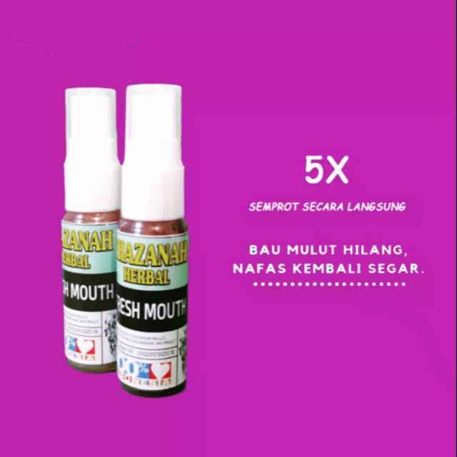 Khzanah fresh mouth, parfum dan penyegar mulut, khazanah herbal, khazanah original fresh mouth