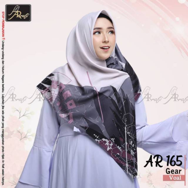 AR 165 GEAR | HIJAB AR RAFI | SEGIEMPAT | SEGIEMPAT MOTIF | SEGIEMPAT VOAL | HENIFA AR RAFI