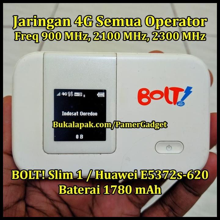 Modem Mifi Huawei E5372 E5372S-620 Bolt Slim Unlock 4G Semua Operator