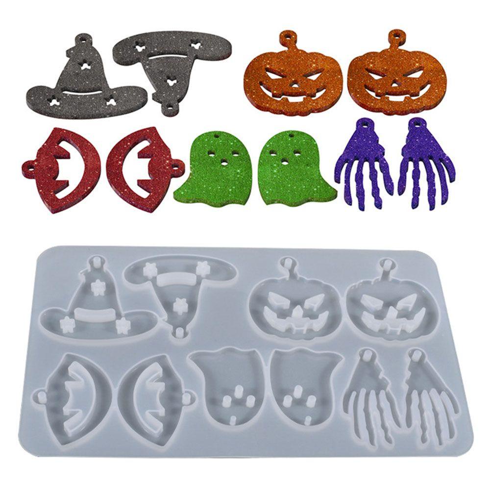 R-flower Earrings Resin Cetakan Transparan DIY Kerajinan Membuat Perhiasan Alat Kait Telinga