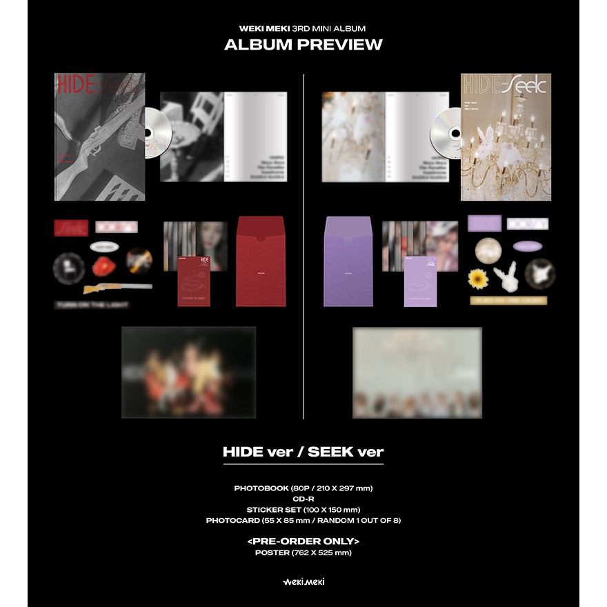 [READY STOCKY] Weki Meki - Mini Album Vol.3 [HIDE and SEEK]