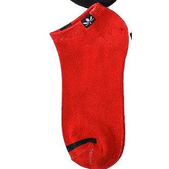 ❄ TMALL ❄ R156 Kaos Kaki Fashion Unisex Kaoskaki Warna Polos  Wanita Murah Semata kaki Socks Pendek-MERAH