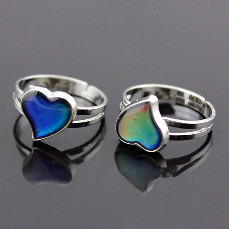 Fancyqube Ladies/Child's Heart Colour Changing Mood Ring Adjustable One Size Fits All