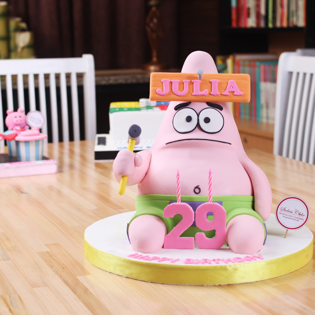 

Kue Ulang Tahun model Patrick / Sponge Bob / MOHON BACA KETERANGAN
