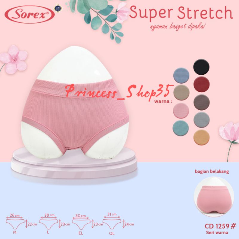 Celana Dalam Wanita Sorex CD Sorex 1259 Super Stretch