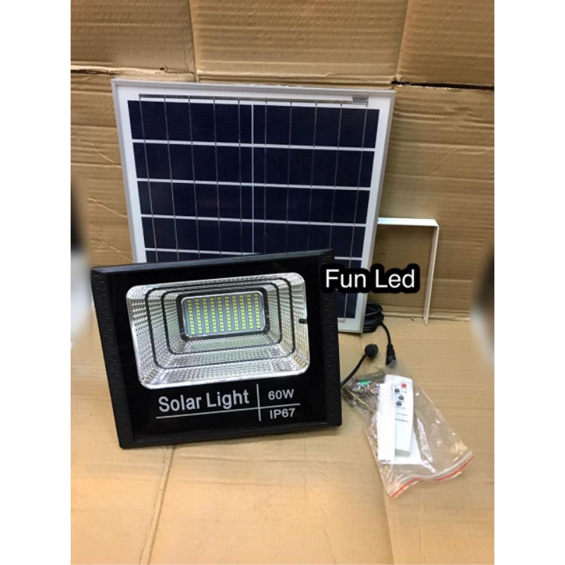 Lampu sorot led 60watt 60w 60 w 60 watt tenaga surya matahari