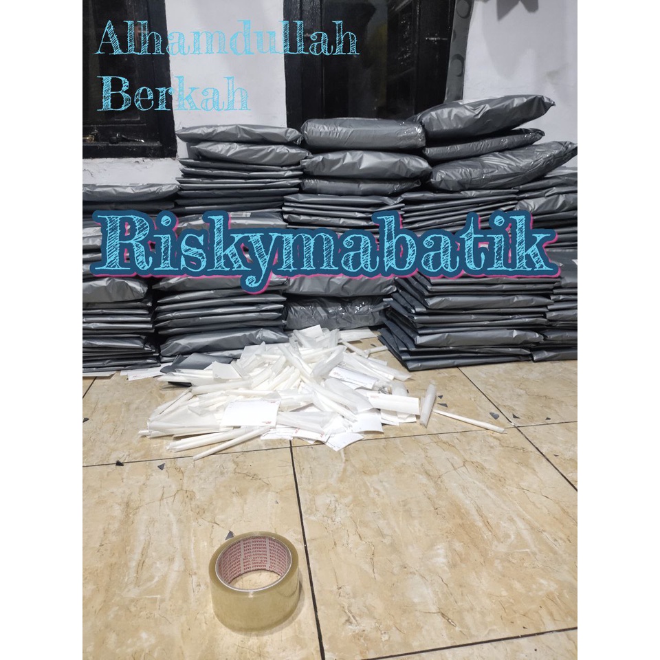 Tunik Batik Wanita Modern Terbaru JUMBO M L XL XXL Atasan Batik Wanita Seragam Murah Riskymabatik-3