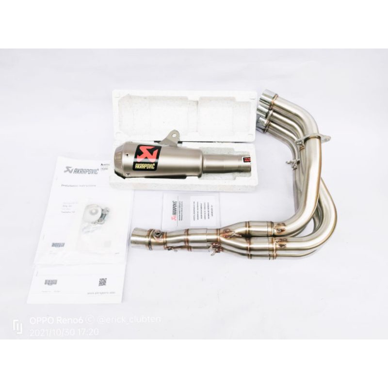 Knalpot Akrapovic slovenia R6 fulsystem ZX25R