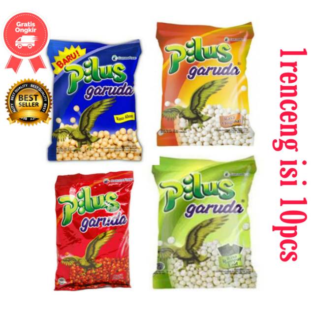 

PILUS GARUDA ORIGINAL/ABON/PEDAS/RUMPUT LAUT 1renceng isi 10pcs