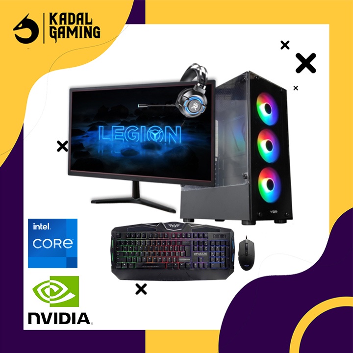 PC Gaming Intel Core i5 3470 VGA GTX 750 TI 8GB RAM Komputer Full Set Paket Full set Komputer Rakitan Kantor Design Render Livestream Editing 750TI