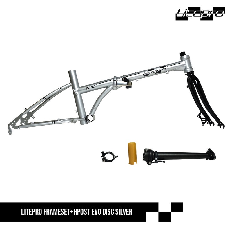 LITEPRO FRAME SET + HPOST EVO DISC SILVER