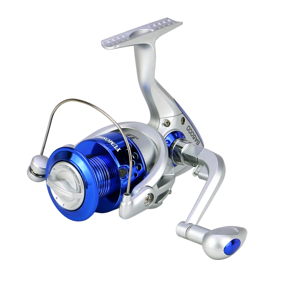 Reel Pancing YUMOSHI SA1000 SA2000 SA3000 SA4000 SA5000 SA6000 SA7000 12 Ball Bearing Spining Fishing Reel 5.5:1 Gear Ratio Gulungan Penggulung