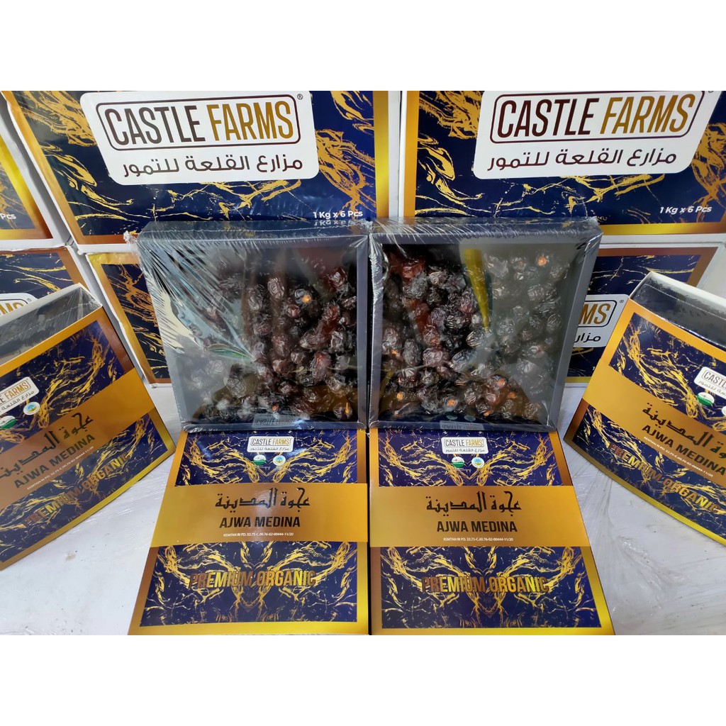 Jual Kurma Ajwa Premium Organic Castle Farms Gr Original Ajwa