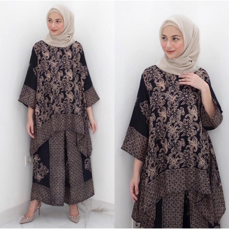 Nameera Basic Set Batik Celana Kulot by SARAH THE LABEL