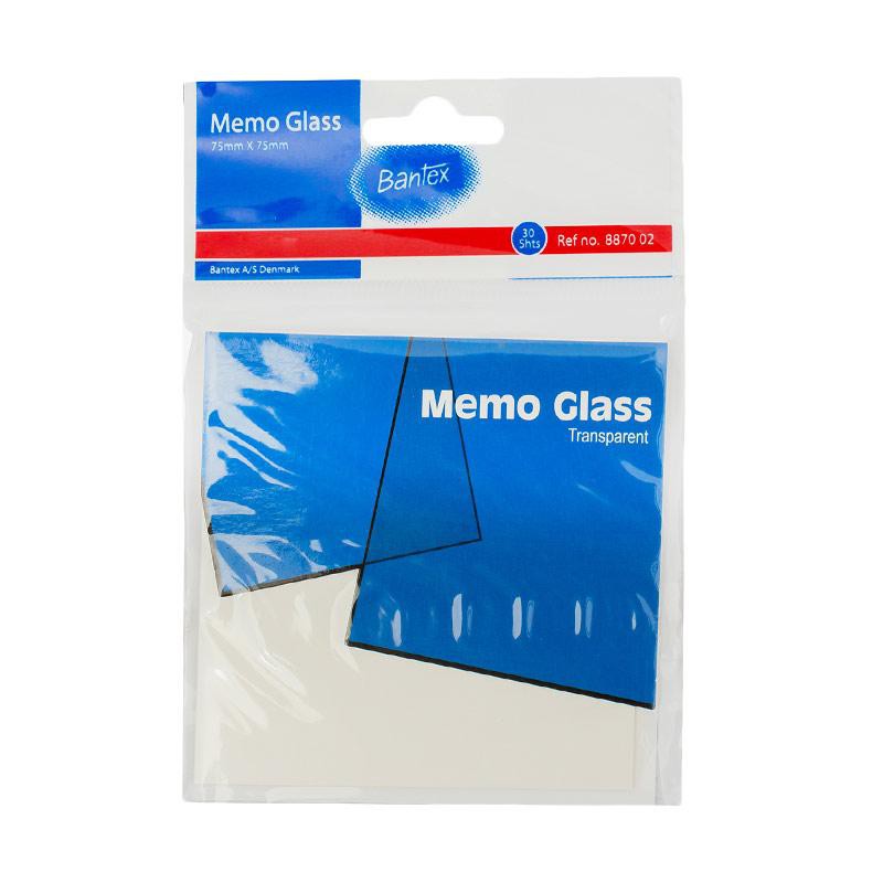 Bantex 8870 02 Memo Glass [75x75mm] Transparent