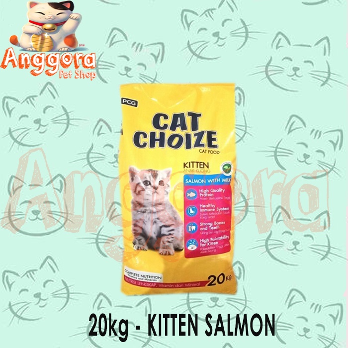 Makanan Kucing Cat Choize SALMON KITTEN 20kg ( EKSPEDISI )