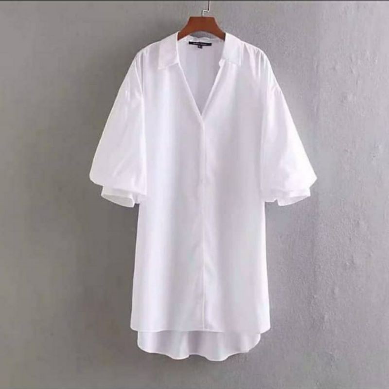 White Long Dress Dress Panjang Putih