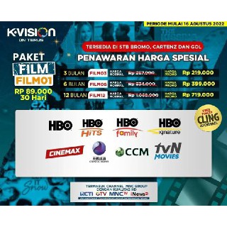 KVISION PAKET FILM 3 - 12 BULAN