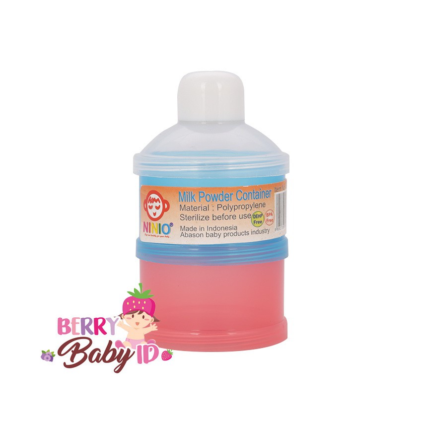 Ninio Tempat Dispenser Susu Bayi - Milk Powder Dispenser 2 Susun Berry Mart