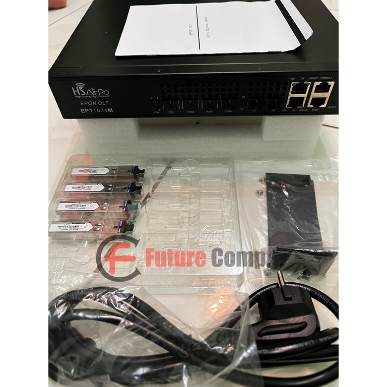 HSAIRPO EPT1004M EPON OLT 4PON+2 1000M+2RJ45,PX20+++