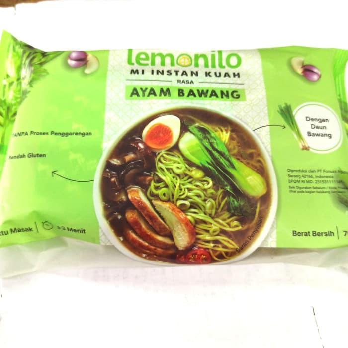 

Mie Sehat Organik Lemonilo Mie Instan Kuah Ayam Bawang 77gr