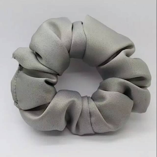 

Grey Satin Scrunchies (Basic Colour Series)