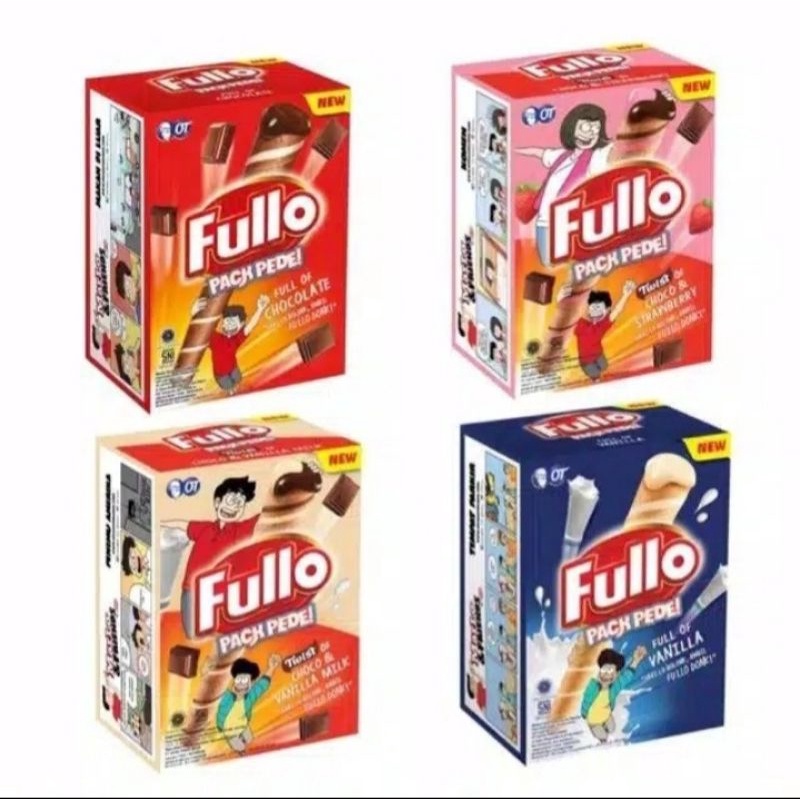 

FULLO wafer rolls per pack isi 24 x7,5g