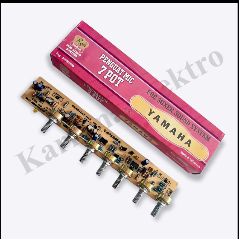 Penguat Mic 7 Potensio yamaha mixer 7 potensio
