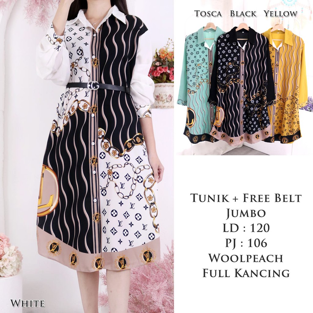 Tunik LV Jumbo Import #TK101